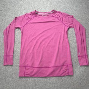 Coolibar Shirt Womens Medium Pink T UPF UV Protection Long Sleeve Activewear